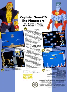 Captain Planet and the Planeteers (Asia) (En) (Pirate) box cover back